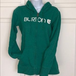 BURTON Green Fleece Hoodie